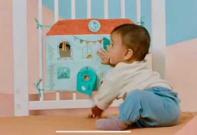 Lilliputiens Baby Activity Panel House, Fabric