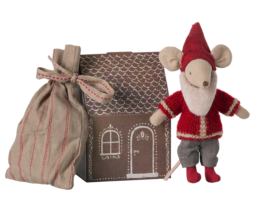 Maileg Big Brother Santa Mouse, In Box
