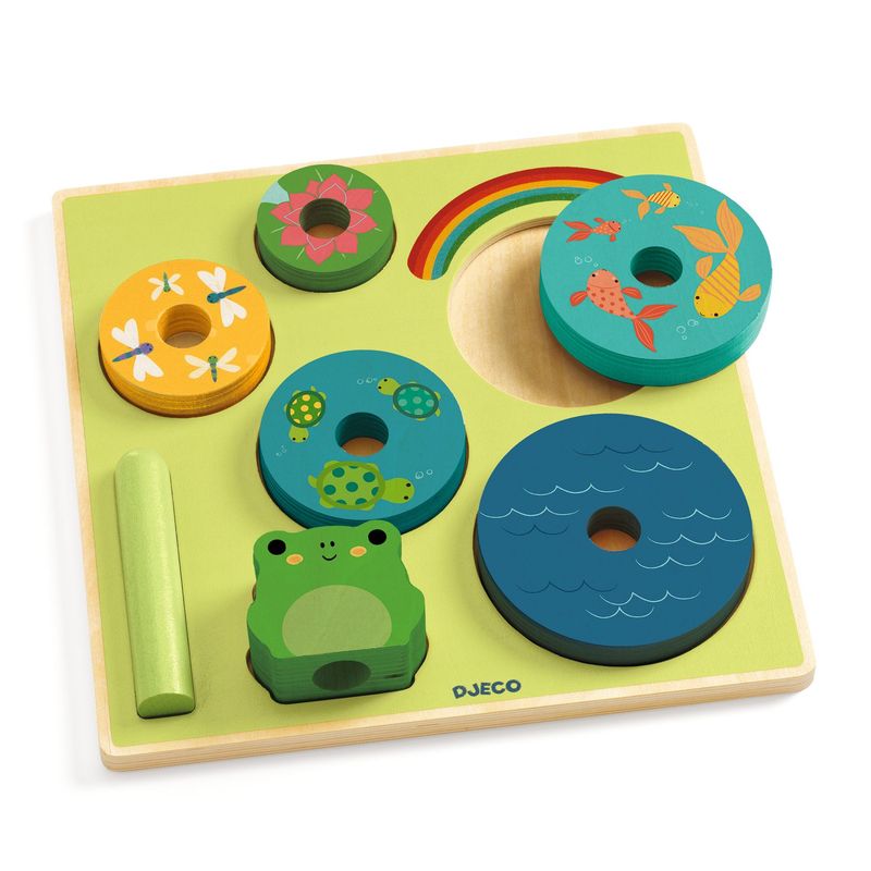 Djeco Puzzle &amp; Stack Rainbow