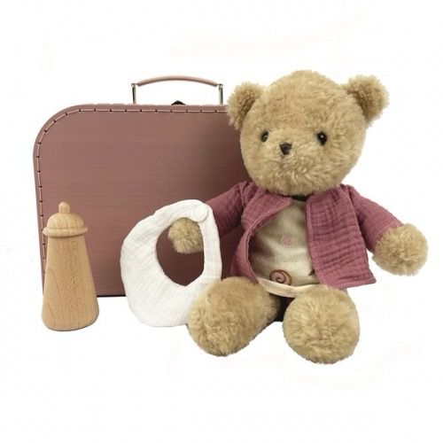 Egmont Teddy Bear Morrissette with Clothes in Suitcase