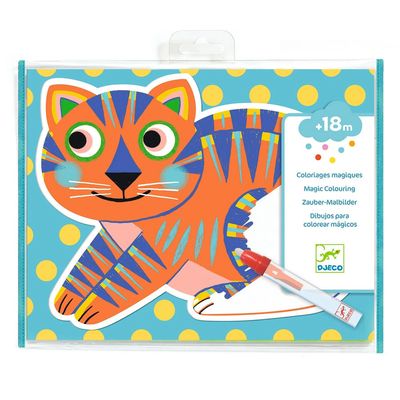Djeco Art, No Mess Magic Colouring with Water Animalo-Ma for Little Ones from 18 Months