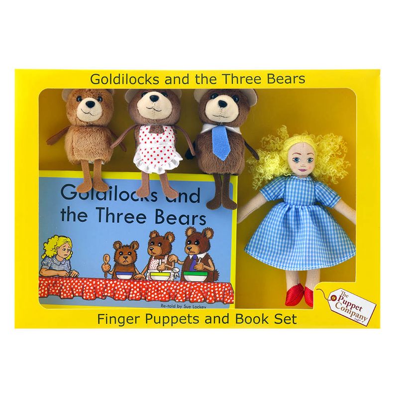 Goldilocks and The Three Bears Finger Puppet  and Book Set