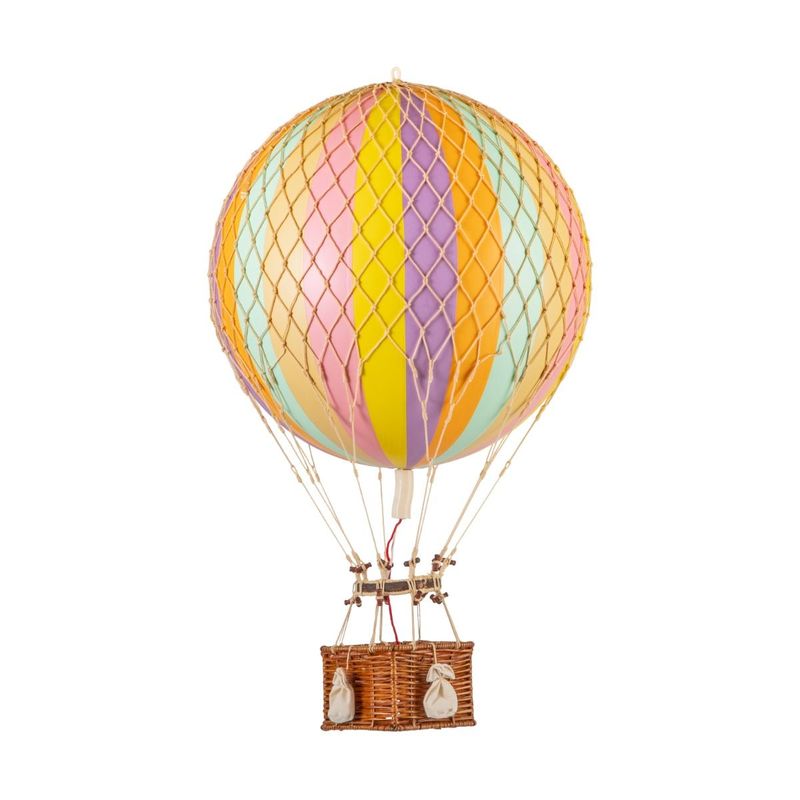 Hot Air Balloon Large Pastel Rainbow