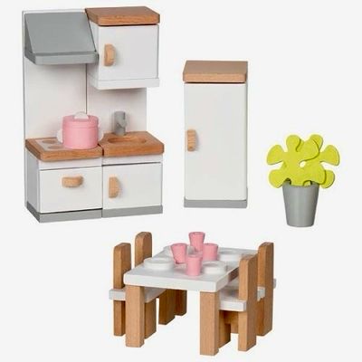 Goki Dollhouse Wooden Kitchen Furniture