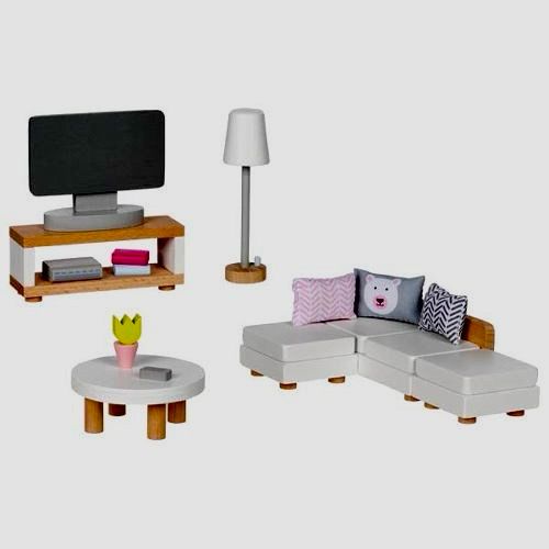 Goki Dollhouse Wooden Livingroom Furniture