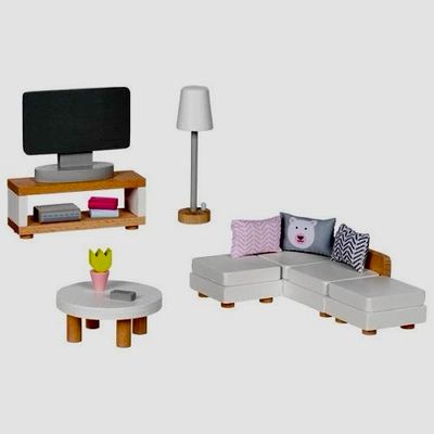 Goki Dollhouse Wooden Livingroom Furniture