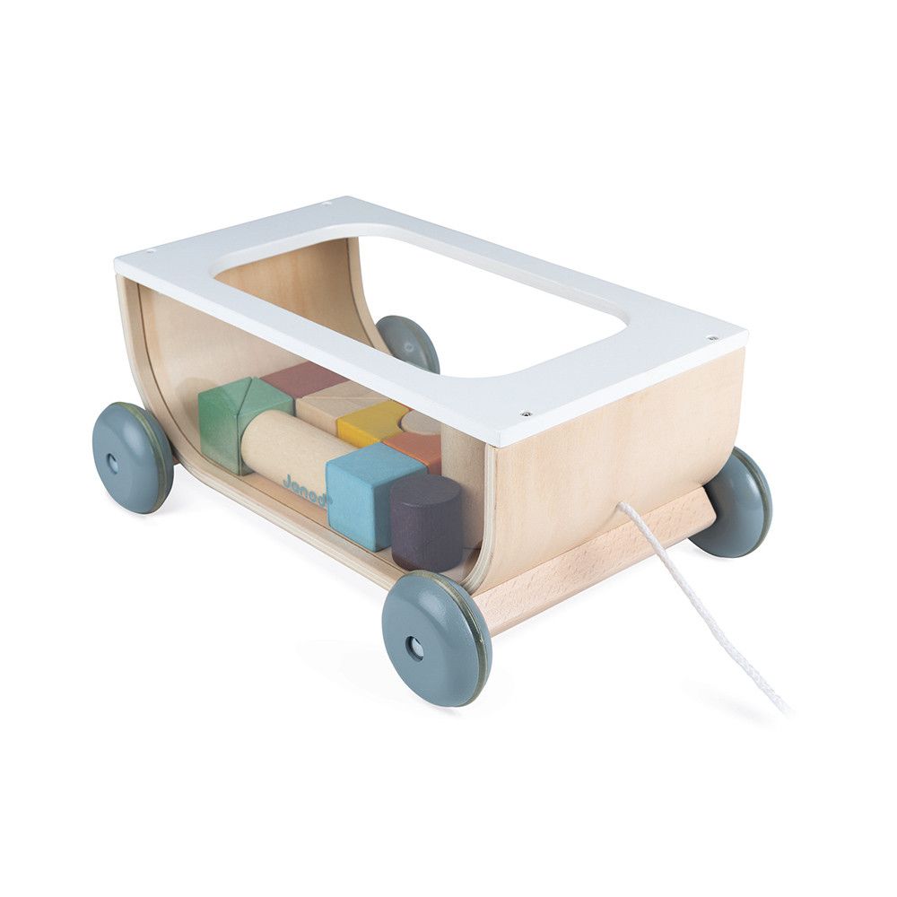 Janod Trolley with Wooden Blocks
