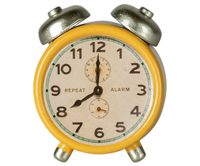 Maileg Mouse Alarm Clock Yellow