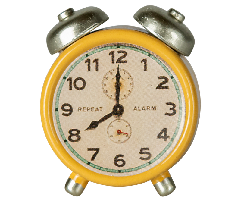 Maileg Mouse Alarm Clock Yellow