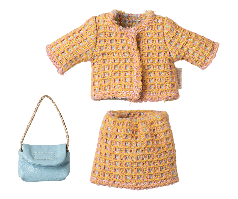 Maileg Clothes, Suit with Bag for Mum Mouse