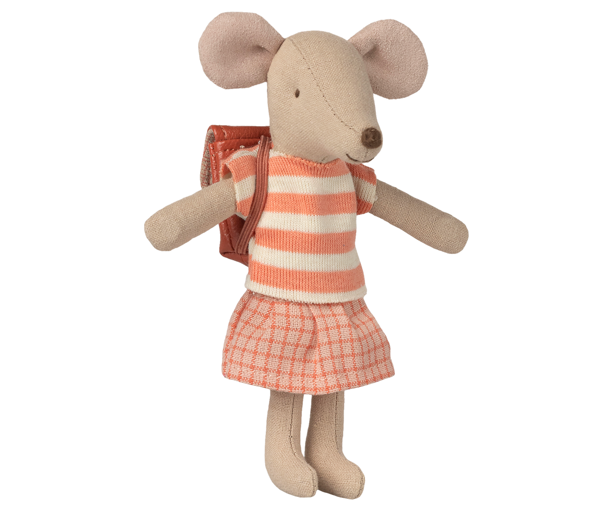 Maileg Tricycle Mouse Big Sister Coral