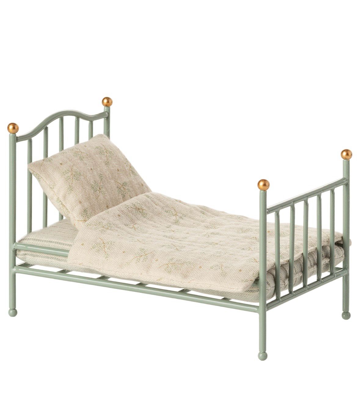 Maileg Vintage Single Bed Mouse - Mint