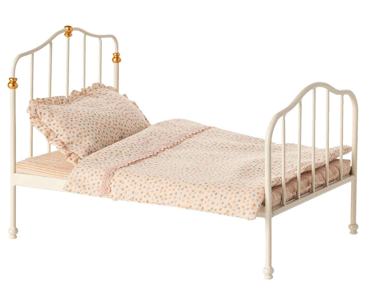 Maileg Vintage Bed Off White Double