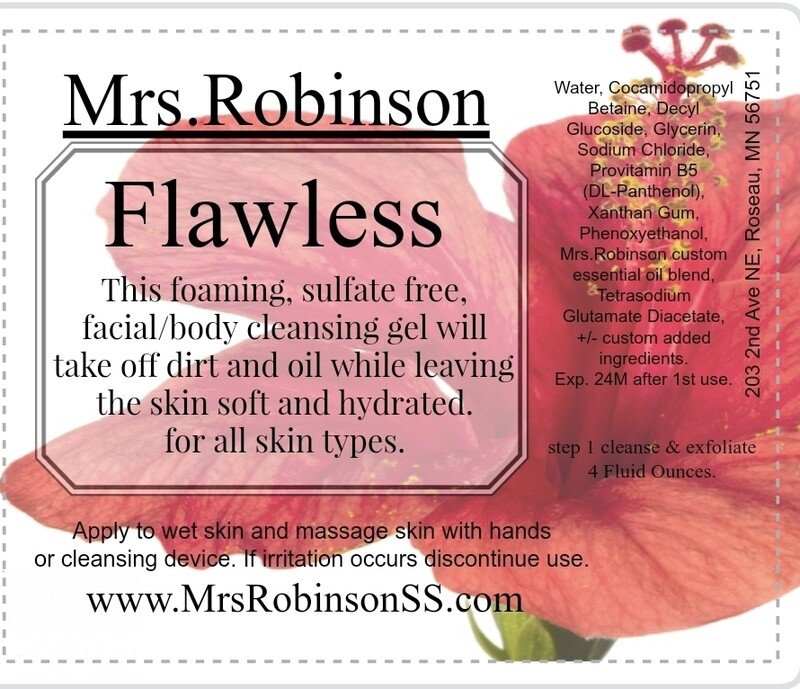 Flawless.  Sulfate Free gel facial cleanser