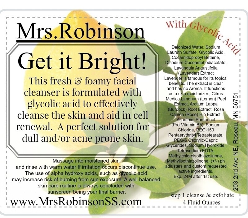 Get it Bright facial cleanser