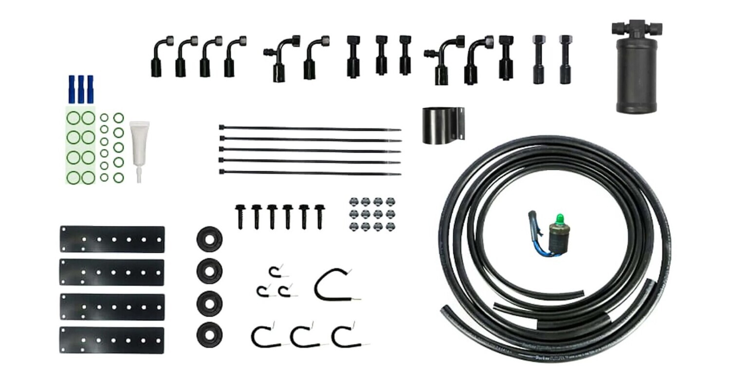 Universal Refrigerant Hose Kit with Drier and Pressure Switch