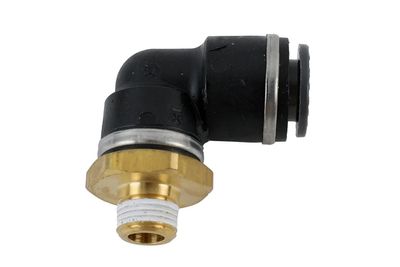 3/8" DOT/PTC – 1/8" NPT 90 Deg Swivel Elbow
