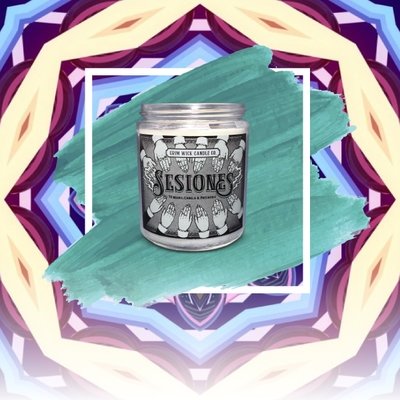 Vela cera de soya - Sesiones Té negro , canela , patchouli Vela cera de soya - Sesiones Té negro , canela , patchouli