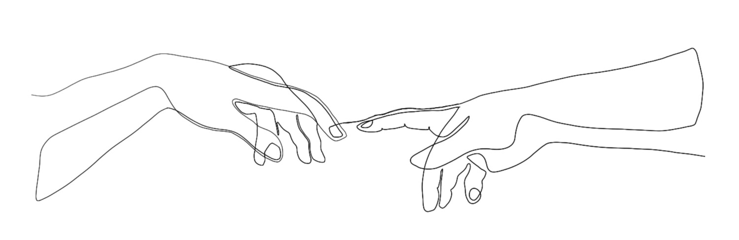 Creation of Adam Continuous Line Drawing