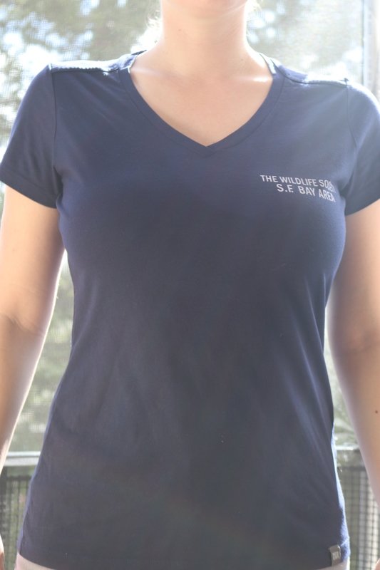 Women&#39;s V-Neck Navy T-Shirt