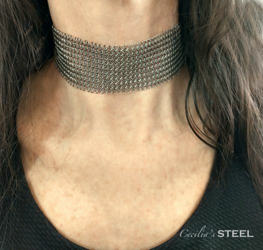 Steel Lace Choker