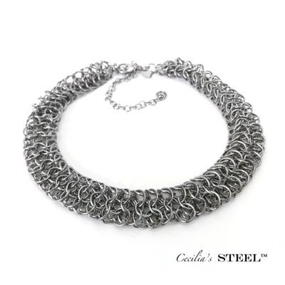 Dapper Steel Choker Necklace
