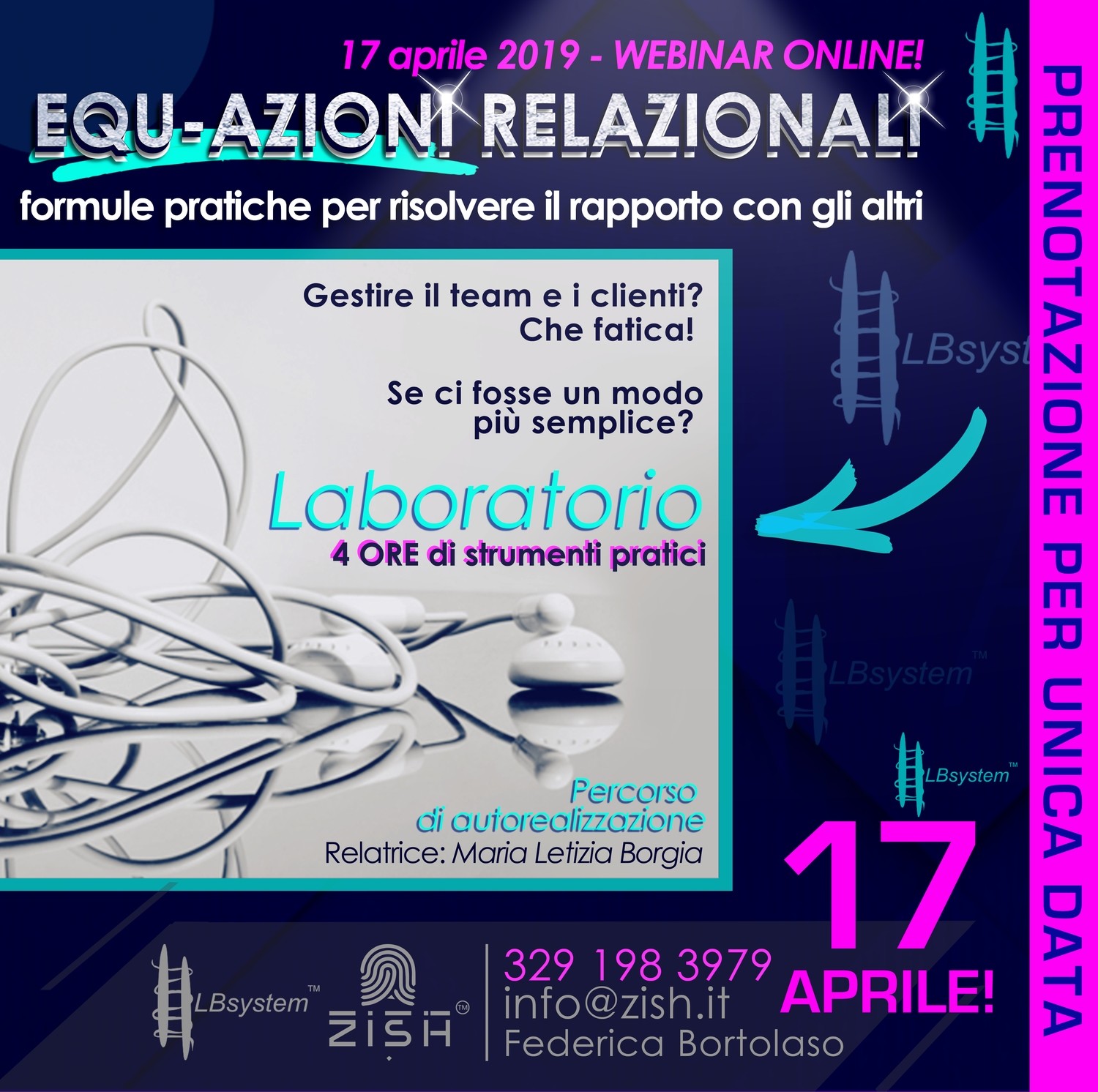 LABORATORIO EQU-AZIONI RELAZIONALI - 17 APRILE 2019