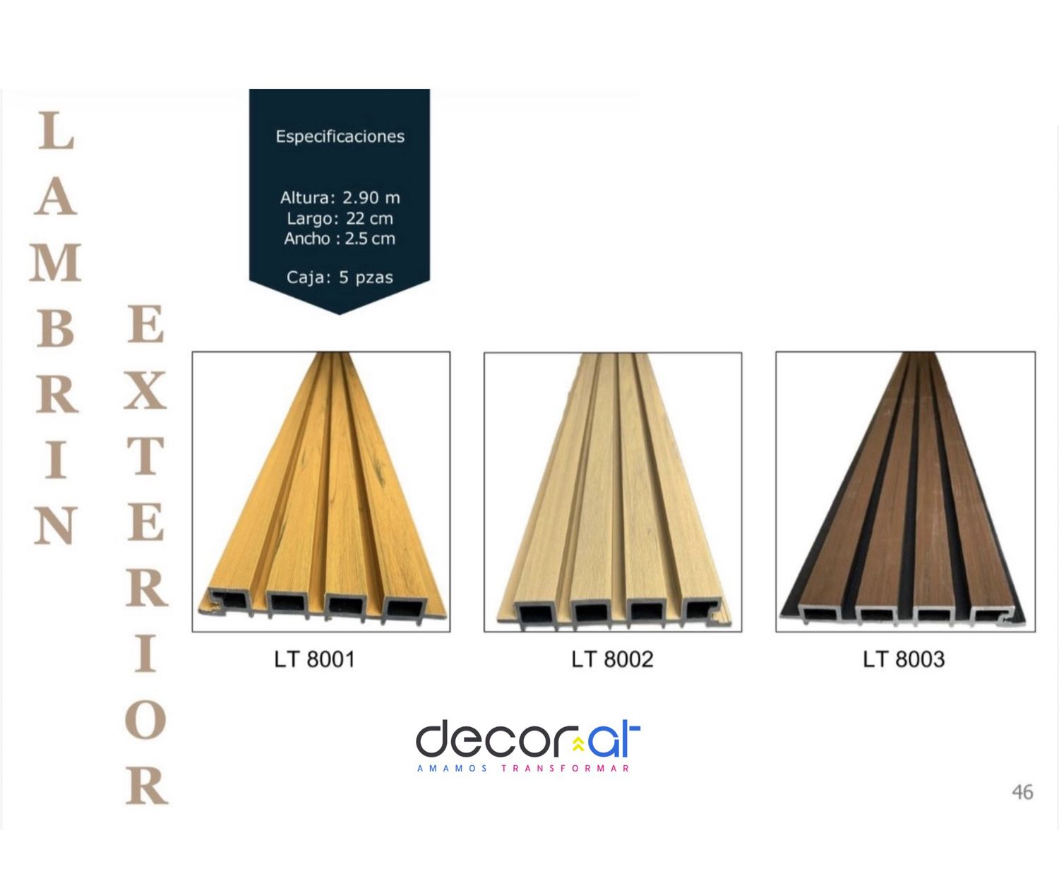 Lambrin EXTERIOR. (5pz)