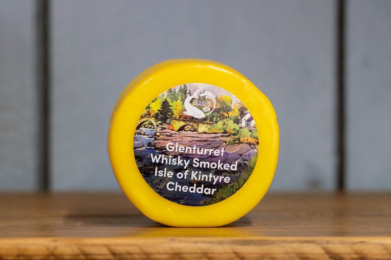 Glenturret Whisky smoked Isle of Kintyre Cheddar