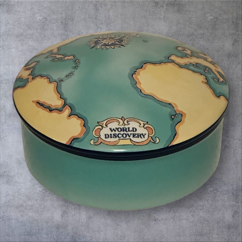 Authentic Tiffany &amp; Co. Tauck World Discovery Porcelain Trinket Box