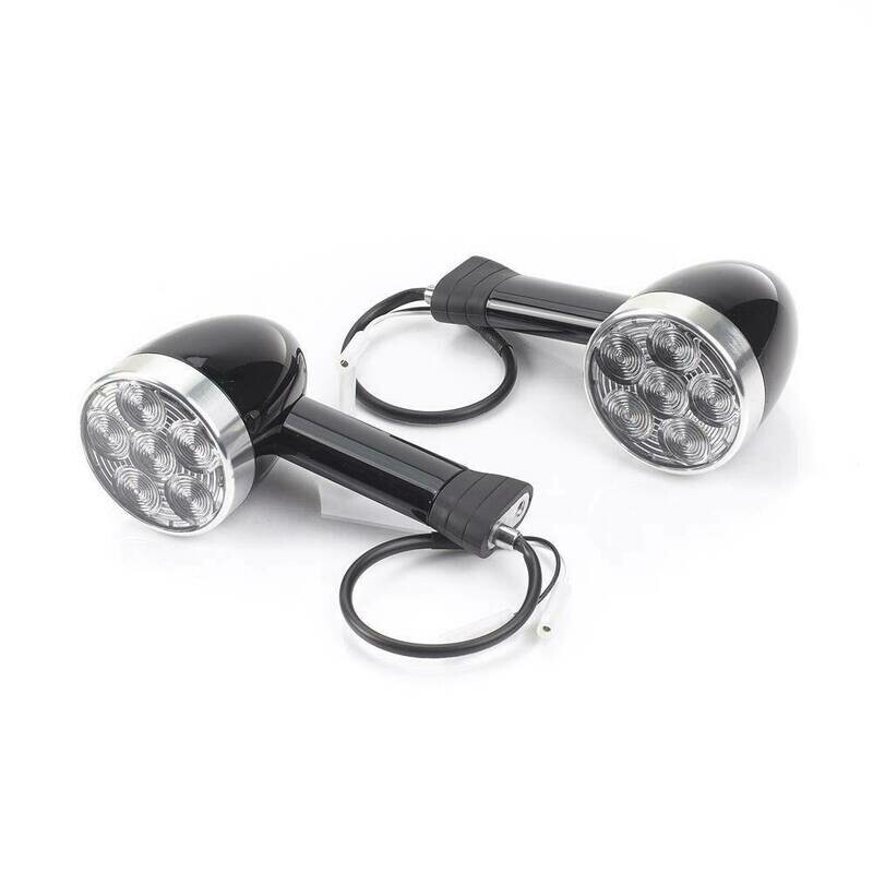 Triumph Front LED Bullet Style Long Stem Turn Signal Kit - A9838048 Triumph Front LED Bullet Style Long Stem Turn Signal Kit - A9838048