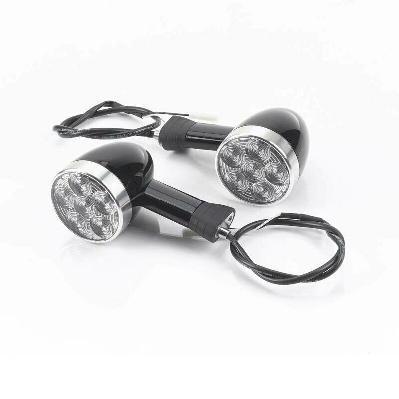 Triumph Rear LED Bullet Style Medium Stem Turn Signal Kit - A9838038 Triumph Rear LED Bullet Style Medium Stem Turn Signal Kit - A9838038