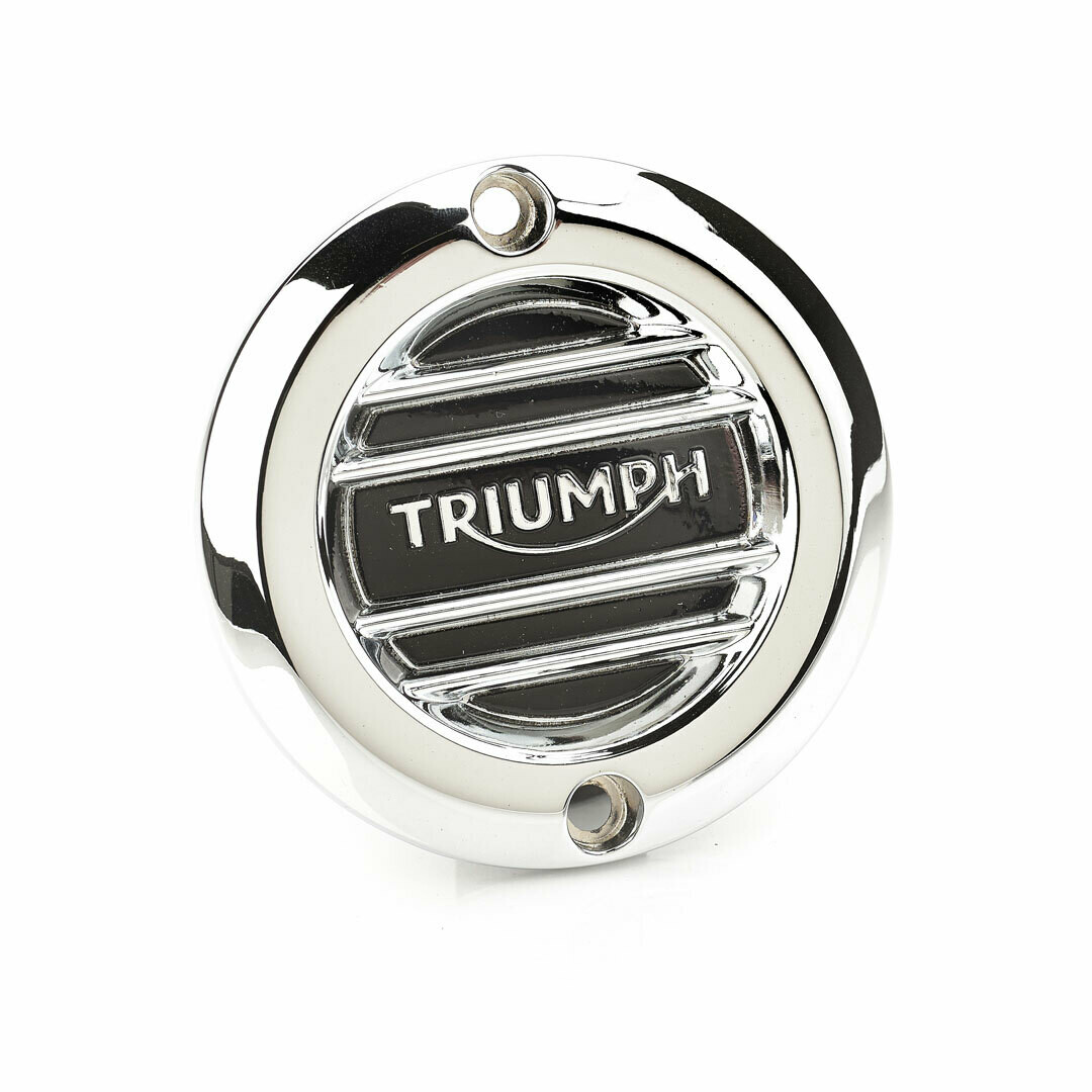 Triumph Ribbed Chrome Clutch Cover - A9610251