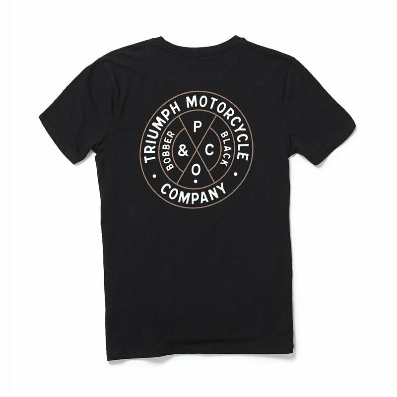 Triumph P&CO Bobber Black Tee Triumph P&CO Bobber Black Tee