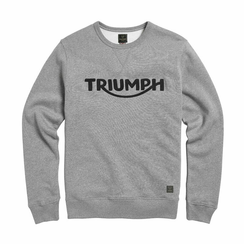 Triumph Blackawton Gray Crewneck Sweatshirt Triumph Blackawton Gray Crewneck Sweatshirt