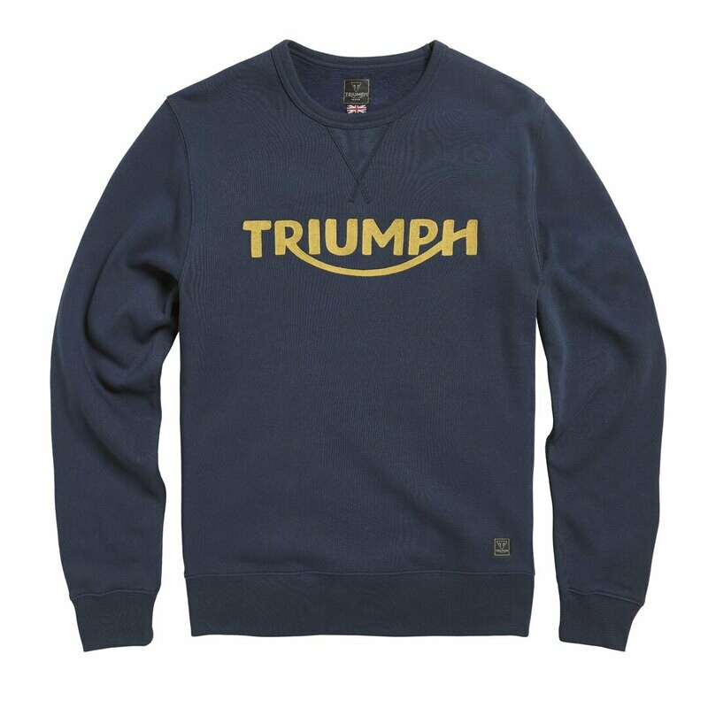 Triumph Blackawton Blue Crewneck Sweatshirt Triumph Blackawton Blue Crewneck Sweatshirt
