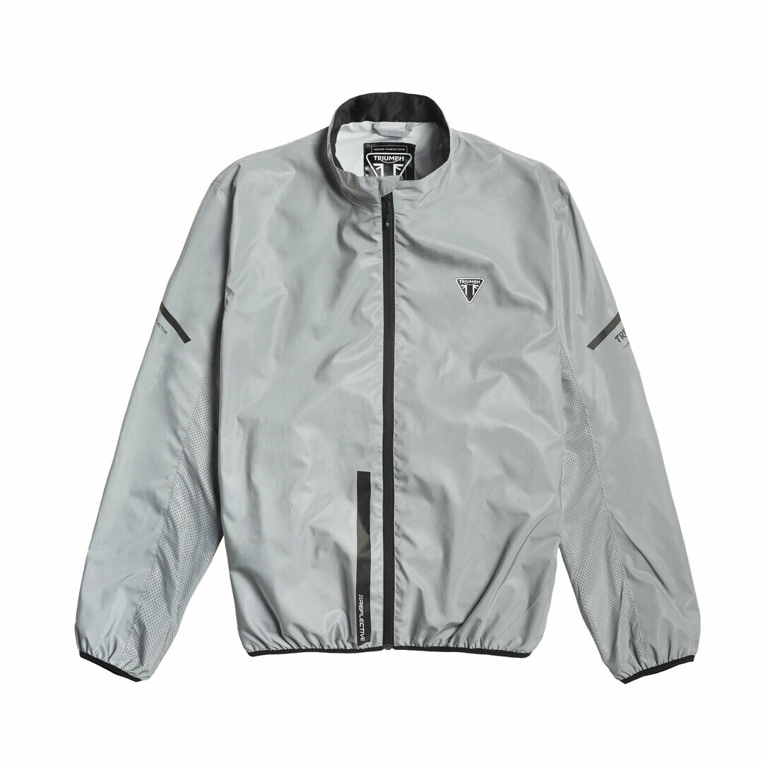 Triumph Packable Reflective Jacket - Shop Best Selling Triumph Genuine OEM  Accessories Parts Clothing Apparel - Triumph Cleveland