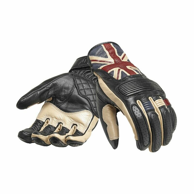 Black Brand New Triumph Motorcycles Men's Leather Armoured Brookes Glove