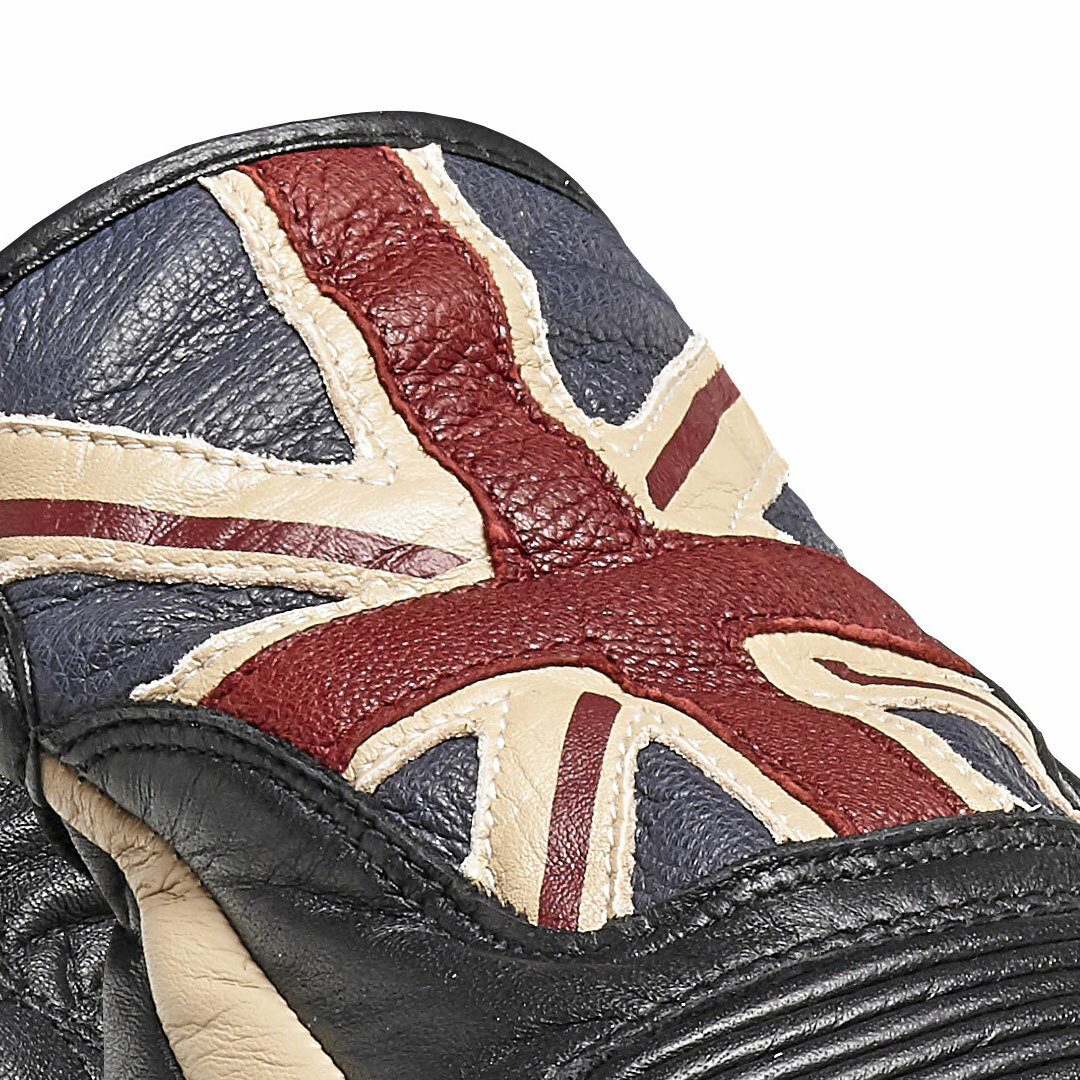 Triumph Cleveland Gloves Mono Union Jack Flag Mesh Leather