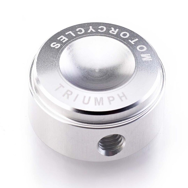 Triumph Silver Billet Head Bolt Covers - A9610277 Triumph Silver Billet Head Bolt Covers - A9610277