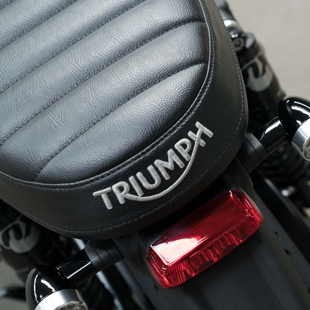 Triumph Black Ribbed Bench Seat - A9708611