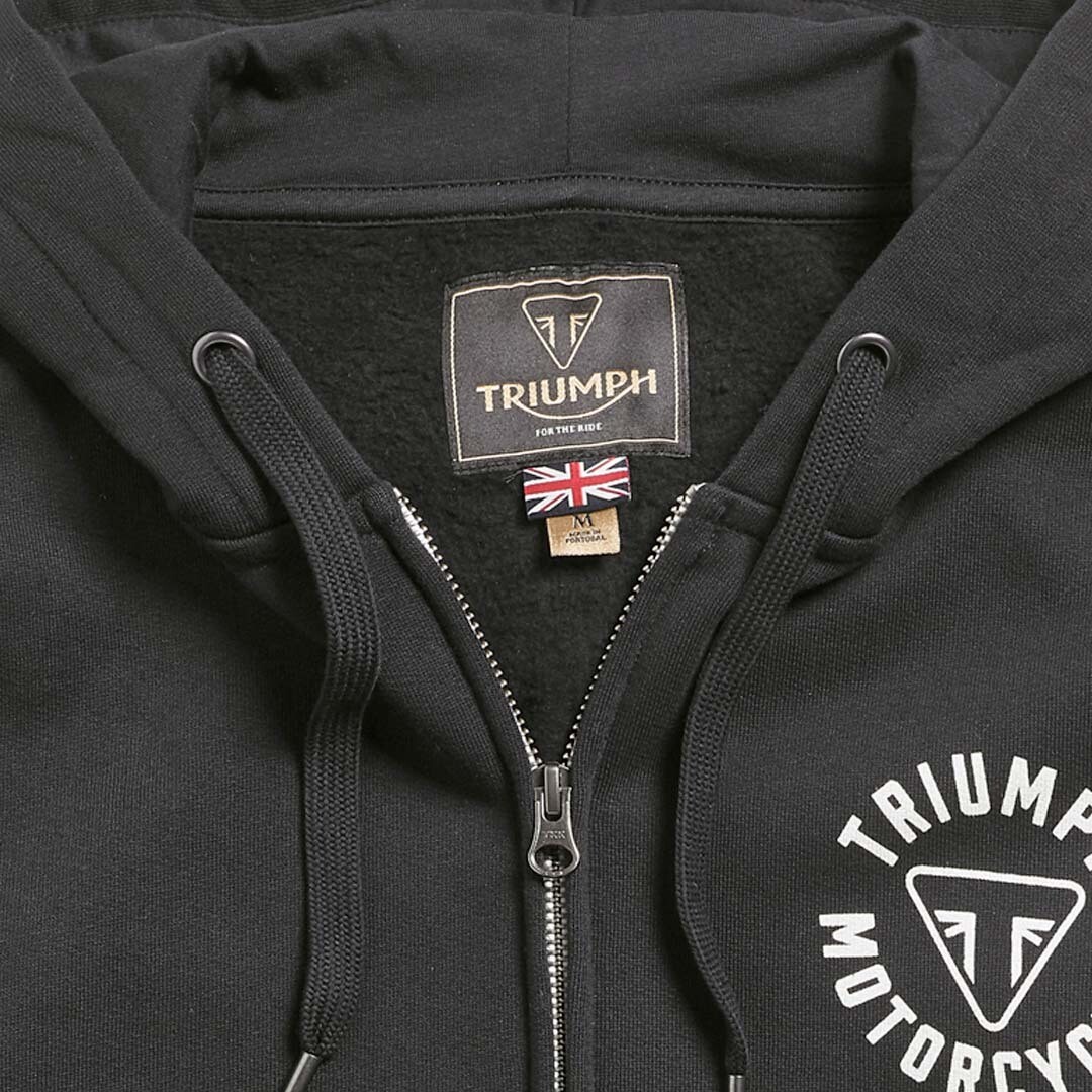 Triumph Digby Full Zip Black Hoodie