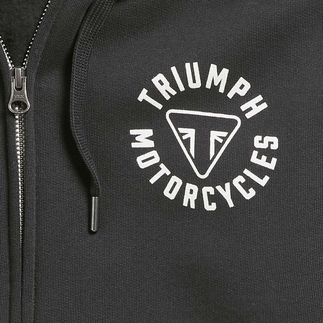 Triumph Digby Full Zip Black Hoodie