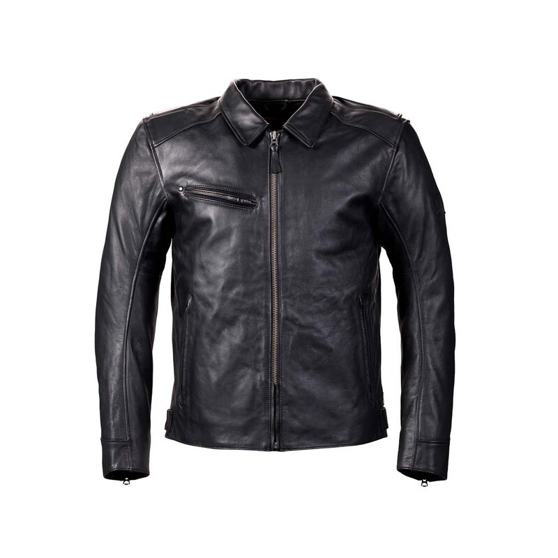 Triumph Vance Black Leather Motorcycle Jacket