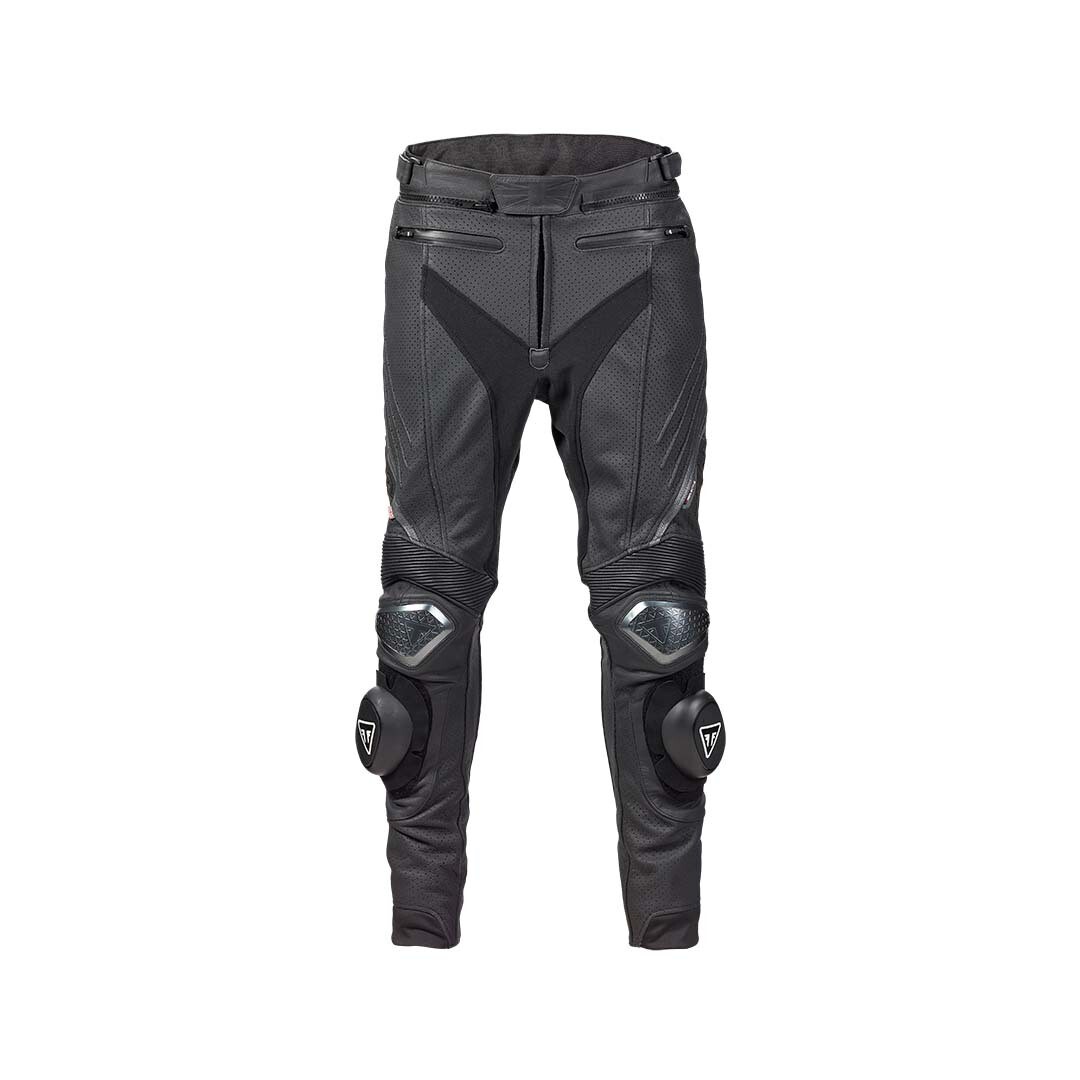 Triumph Triple Perforated Leather Motorcycle Pants