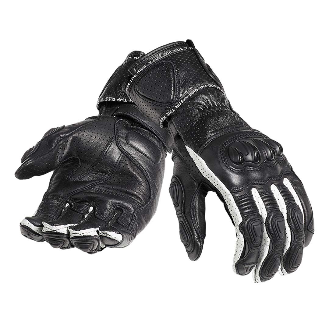 Triumph Triple Sports Leather Motorcycle Gloves
