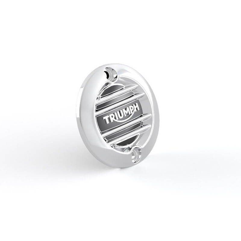 Triumph Ribbed Chrome Inspection Cover - A9610259