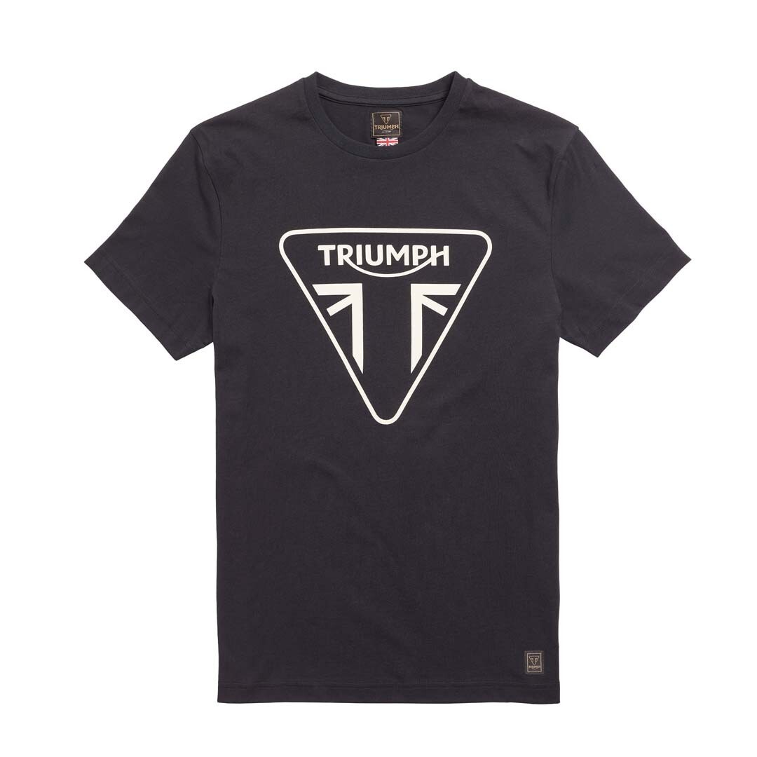 Triumph Helston Classic Badge Black Tee