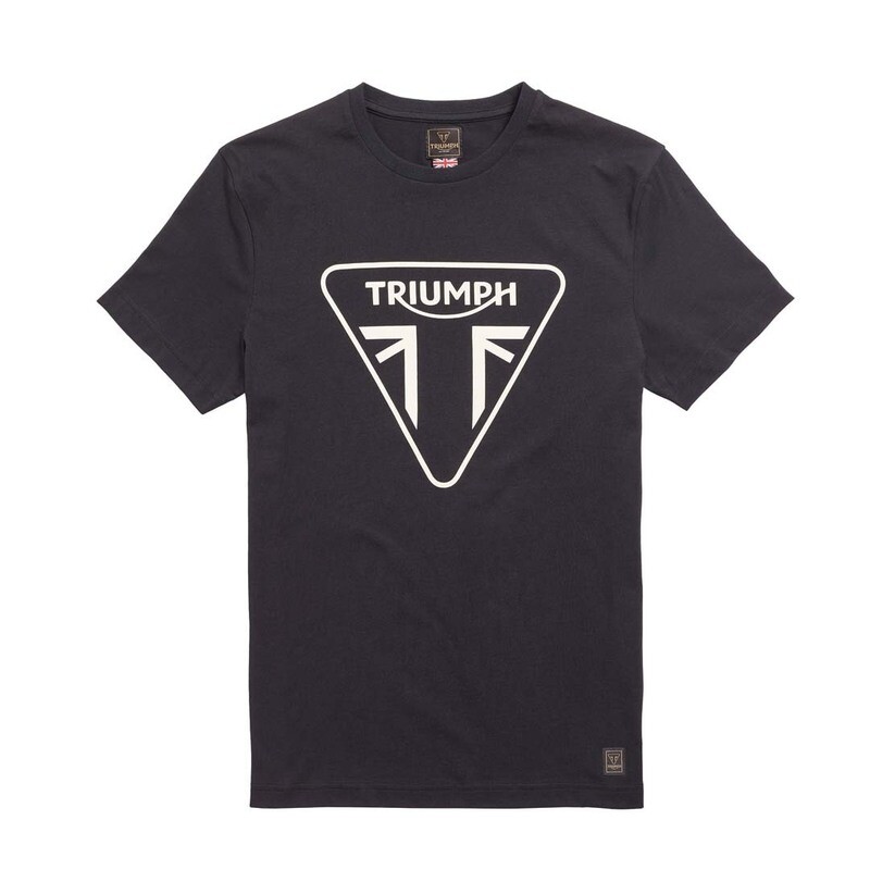 Triumph Helston Classic Badge Black Tee Triumph Helston Classic Badge Black Tee