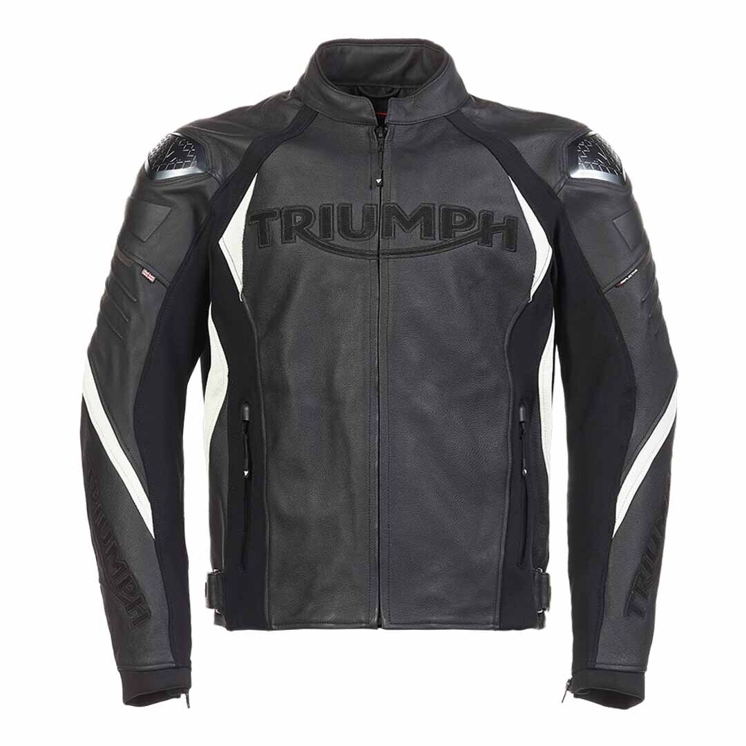 Triumph Triple Leather Motorcycle Jacket - Shop Best Selling Triumph  Genuine OEM Accessories Parts Clothing Apparel - Triumph Cleveland
